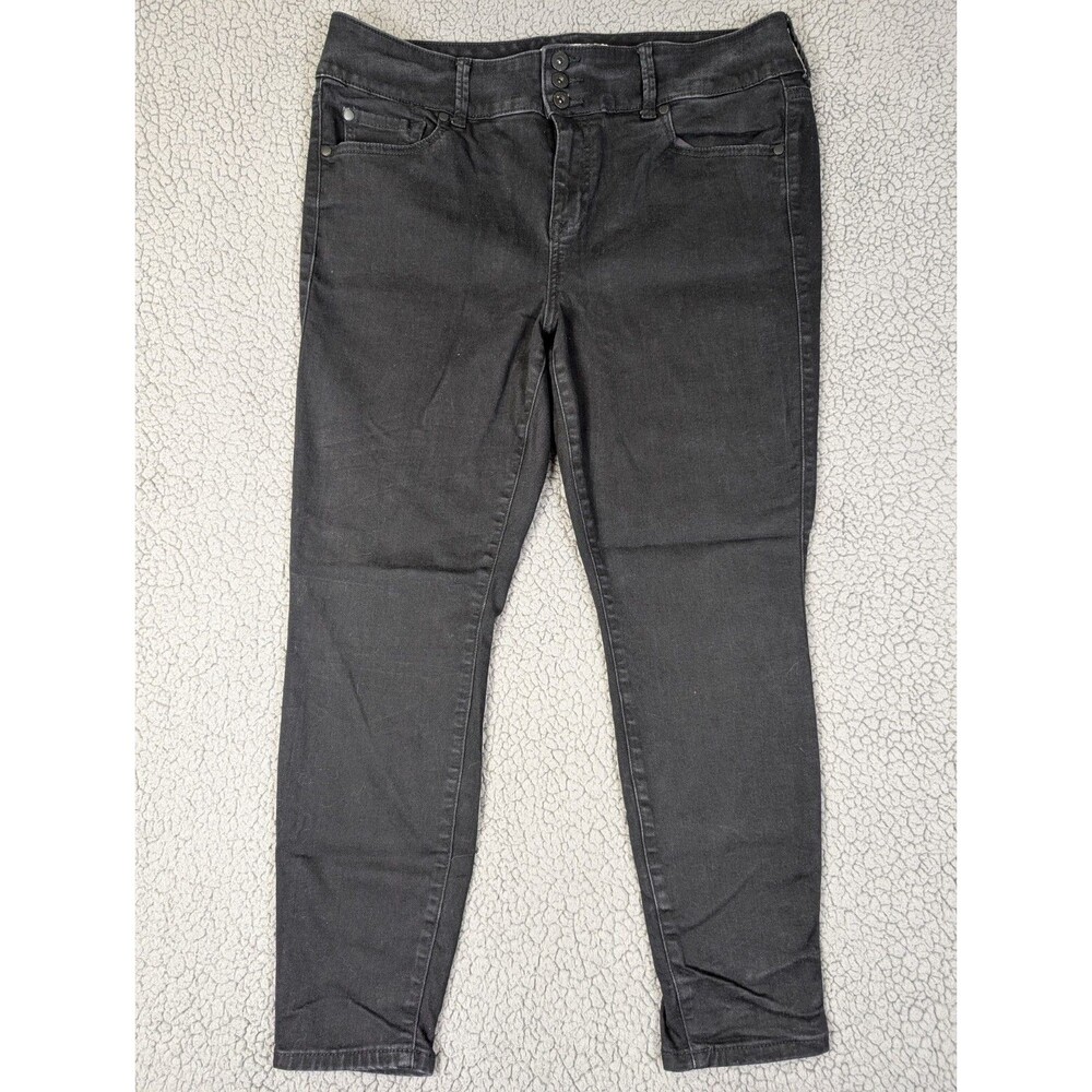 Torrid Womens Black Jegging Stretch Skinny Jeggings Size 18S Triple Button